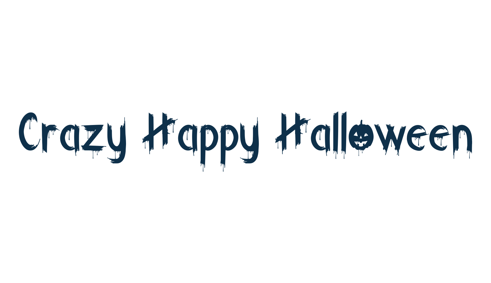Crazy Happy Halloween, fancy decorative font preview