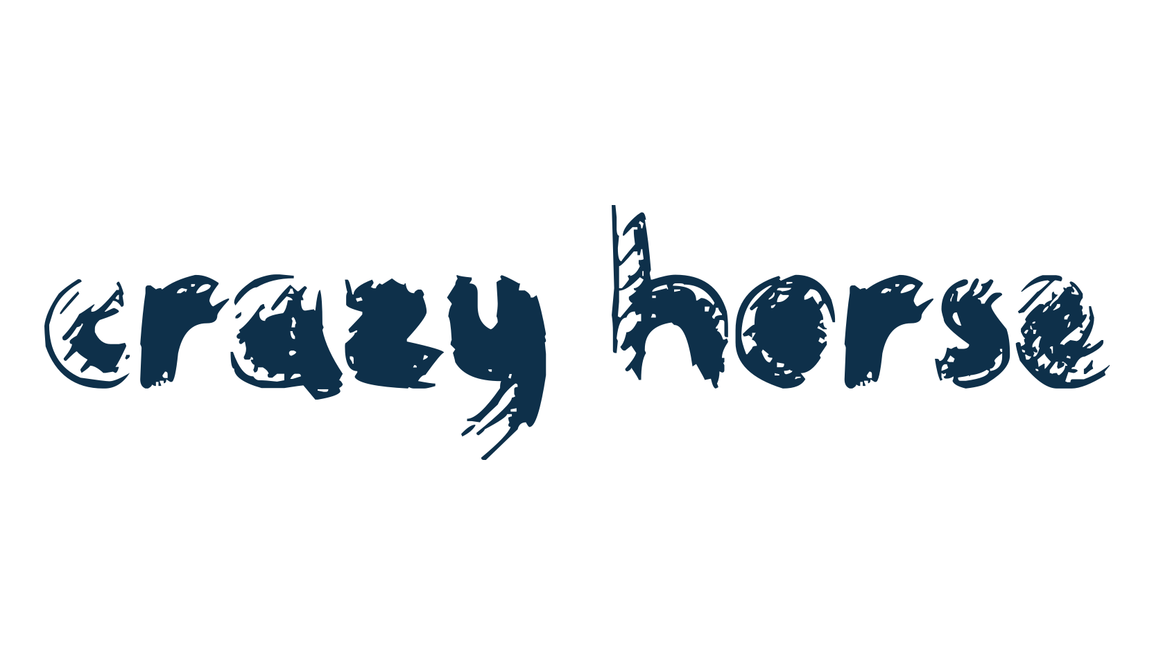 Crazy Horse, fancy eroded decorative font preview