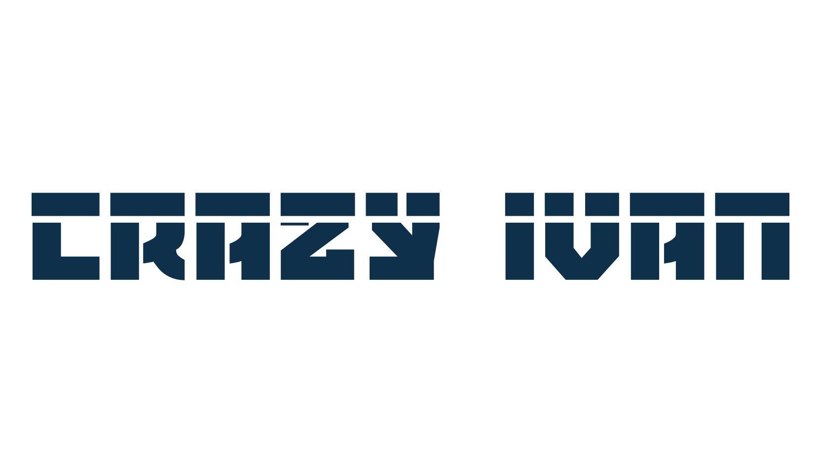 Crazy Ivan, fancy various techno sci-fi font preview