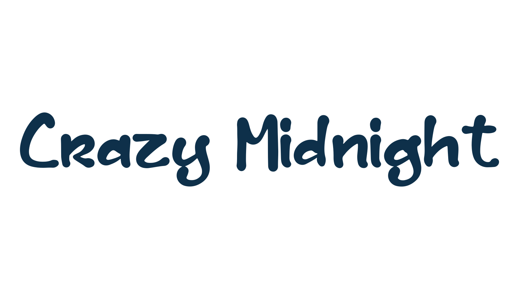 Crazy Midnight, fancy decorative font preview