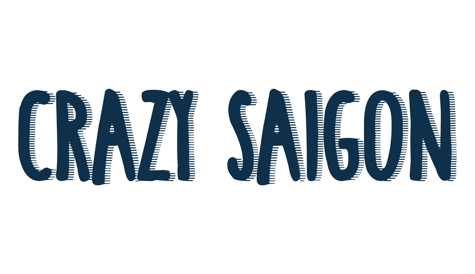 Crazy Saigon, cartoon font preview