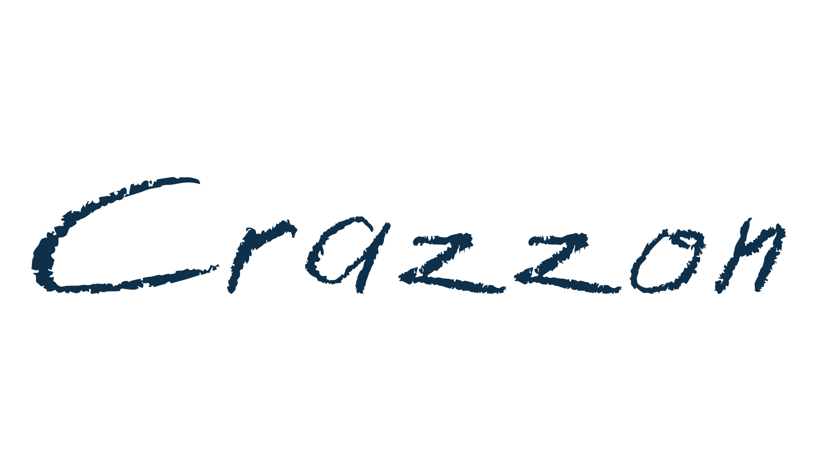 Crazzon, handwriting font preview