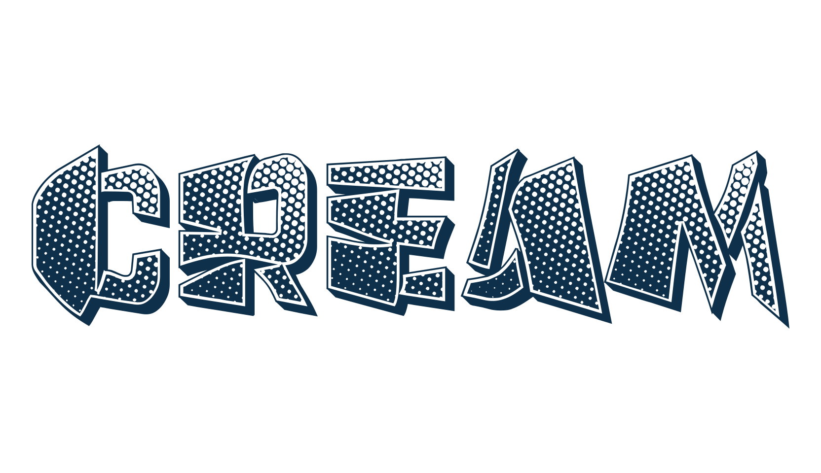 Cream (cream-3), fancy various decorative font preview