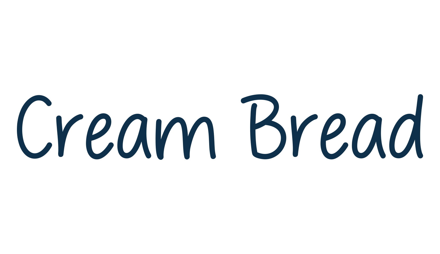 Cream Bread, script handwritten fancy decorative calligraphy font preview