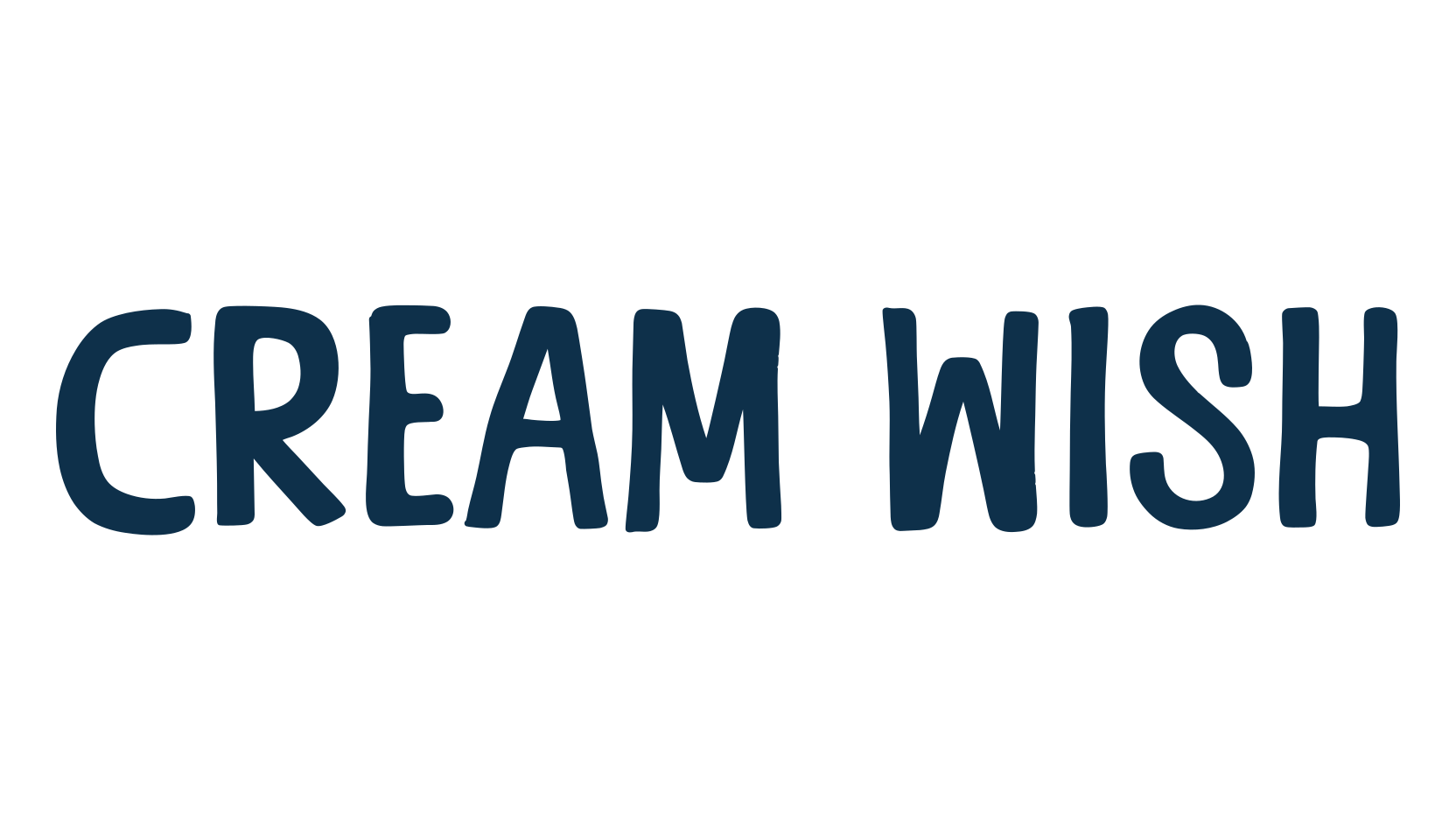 Cream Wish, fancy cartoon decorative font preview