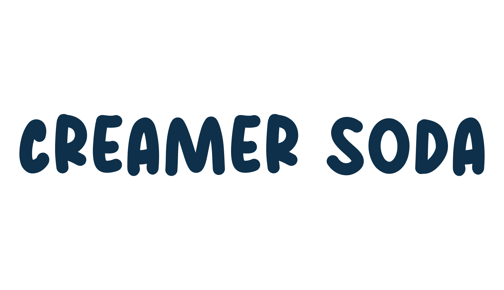 Creamer Soda, cartoon font preview