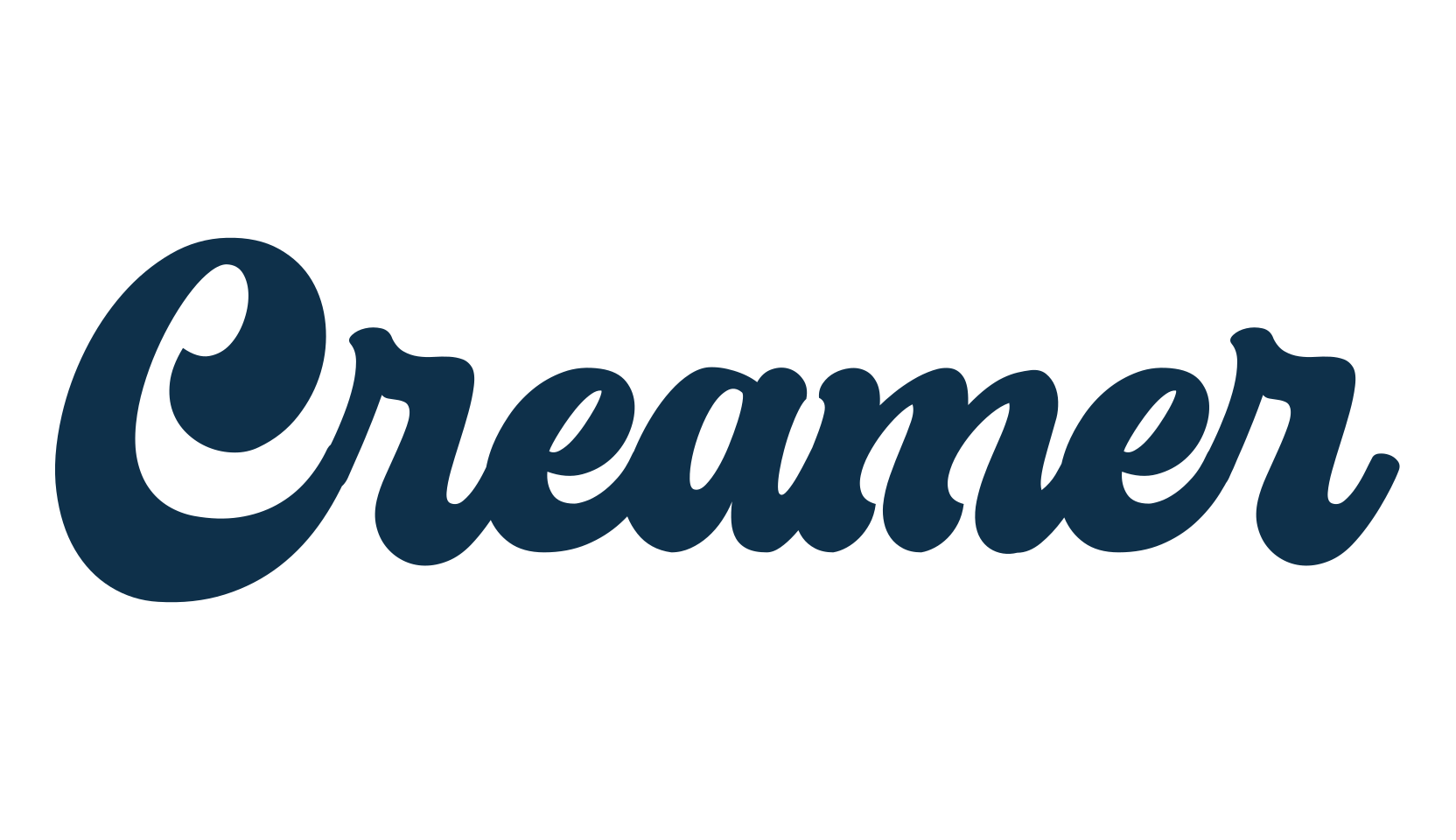 Creamer, fancy old school decorative script calligraphy font preview