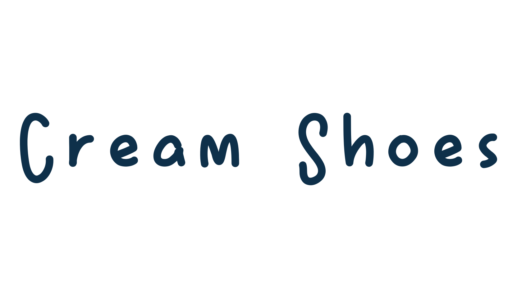Cream Shoes, script handwritten fancy decorative calligraphy font preview