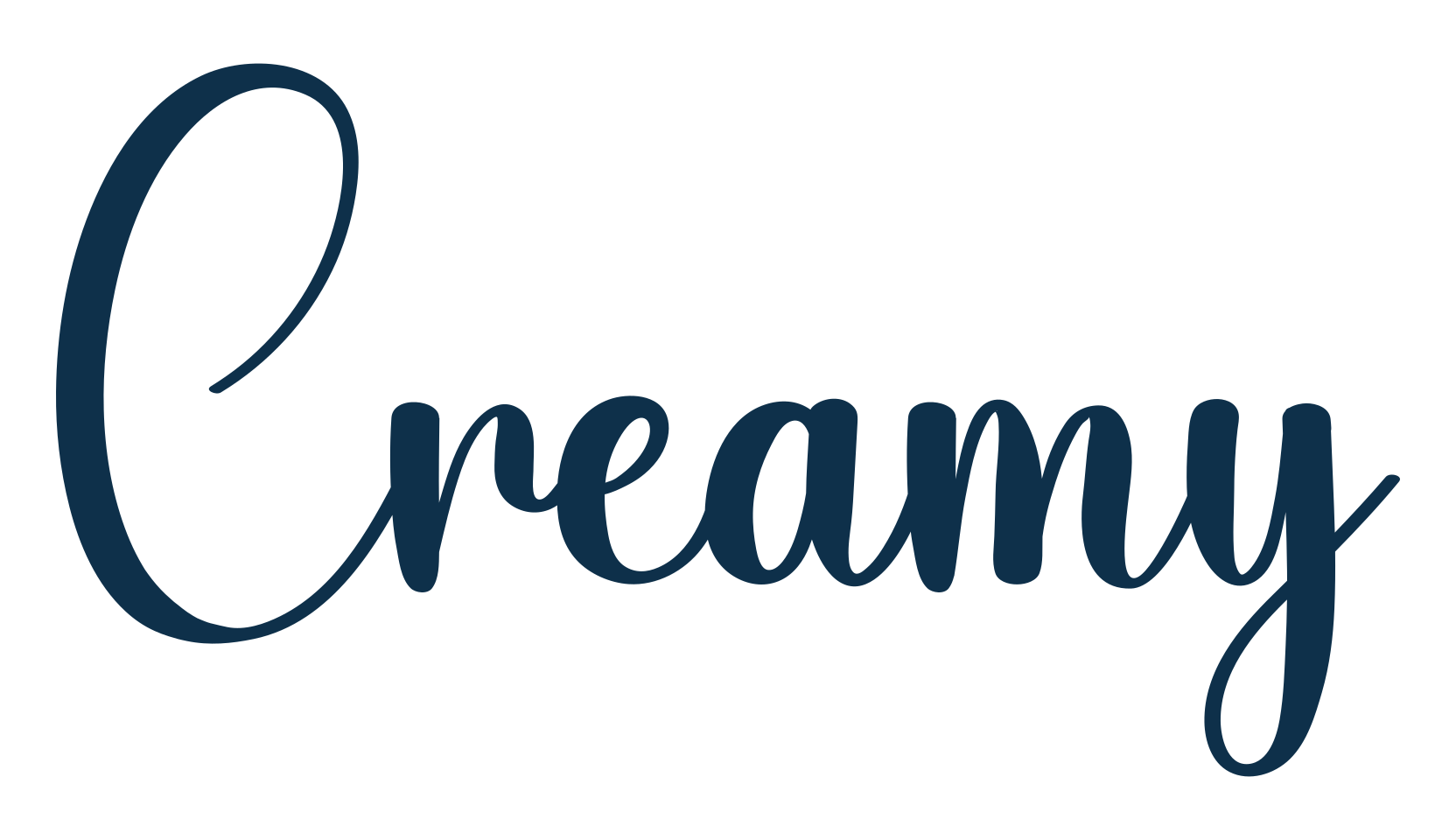 Creamy (creamy-3), fancy various decorative script calligraphy font preview