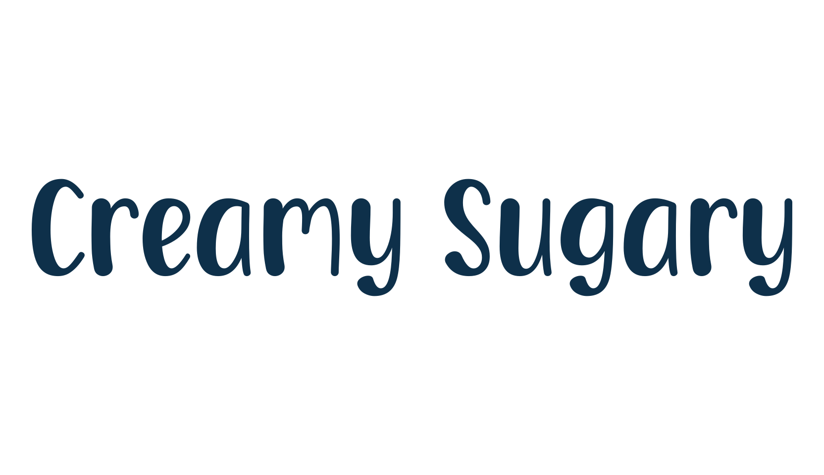 Creamy Sugary, fancy various decorative font preview