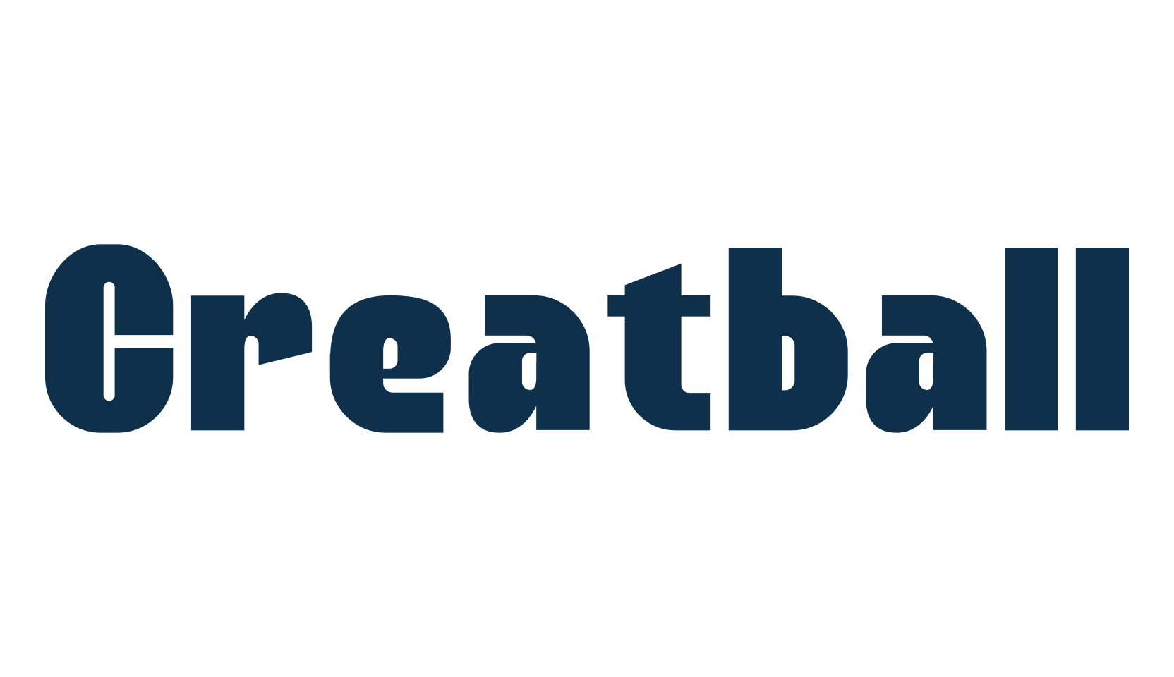 Creatball, basic sans serif font preview