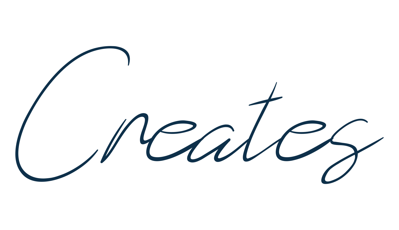 Creates, script handwritten fancy decorative calligraphy font preview