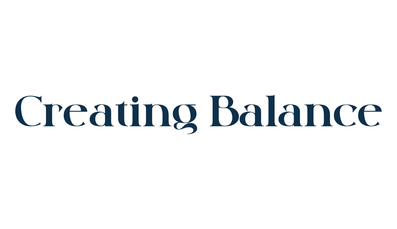 Creating Balance, serif font preview