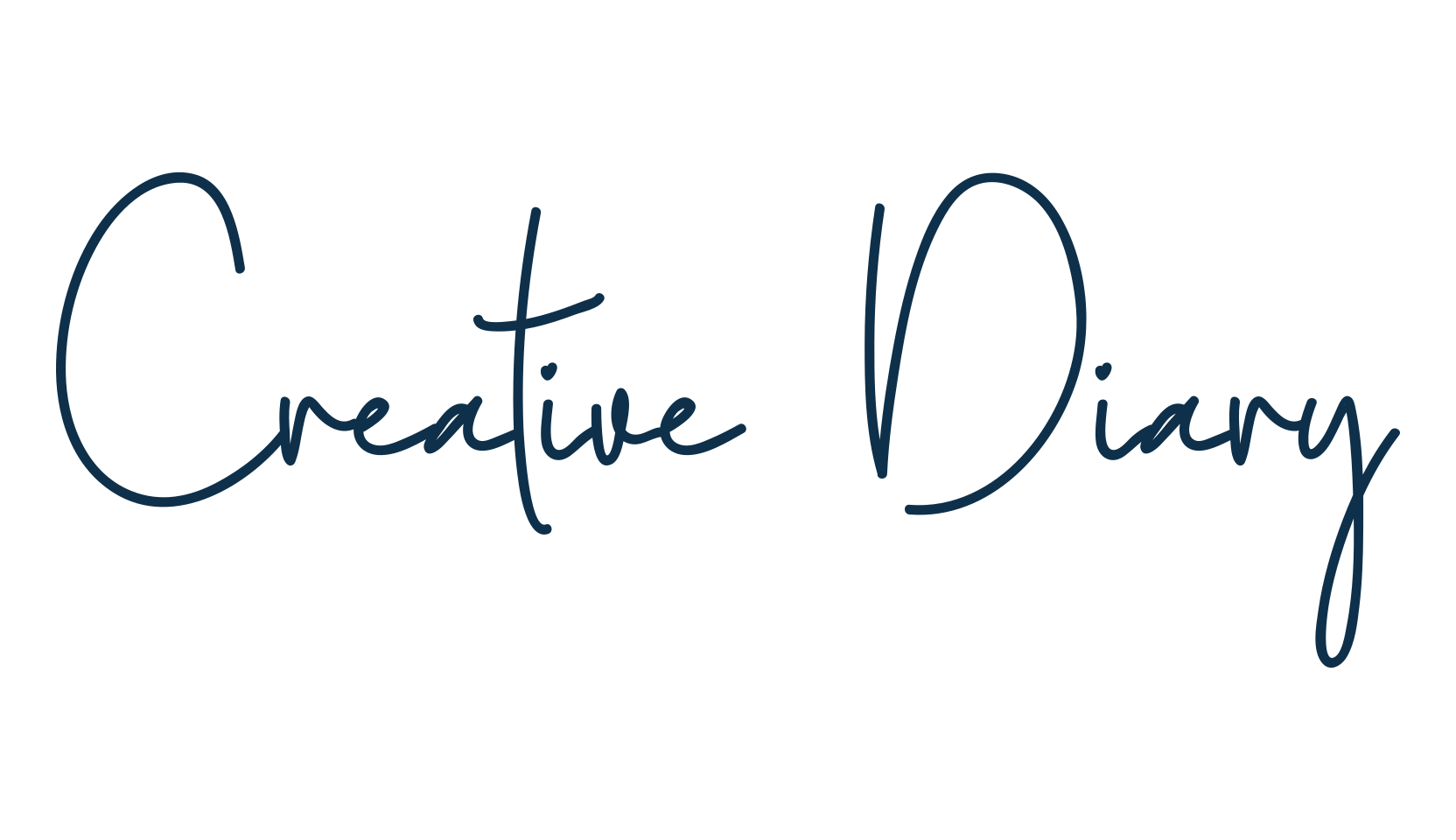 Creative Diary, handwriting font preview