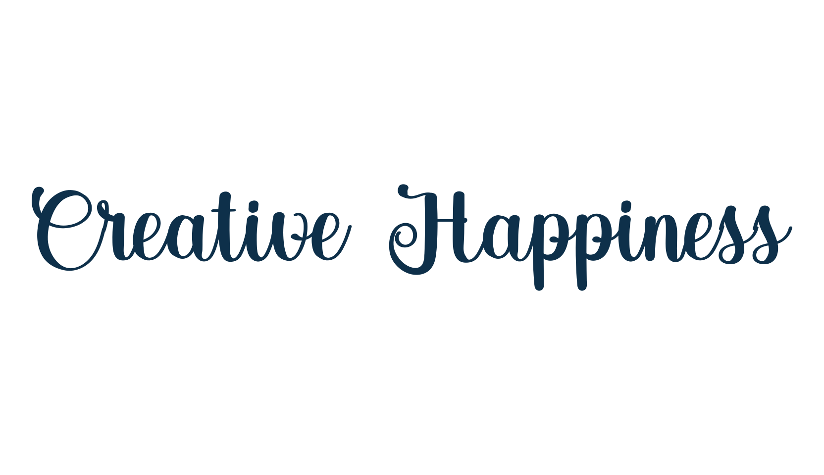 Creative Happiness, fancy decorative font preview