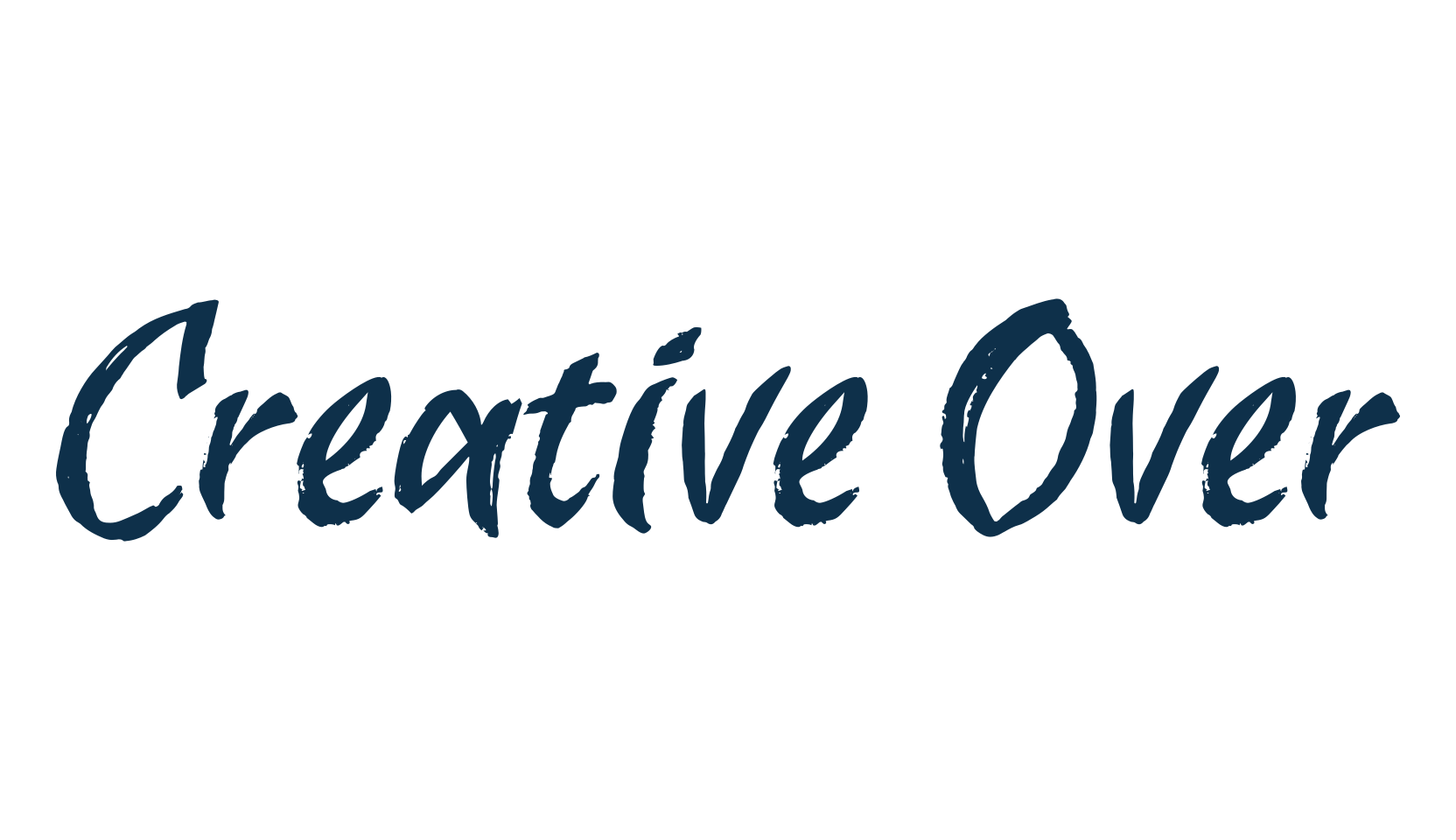 Creative Over, script brush fancy decorative calligraphy font preview