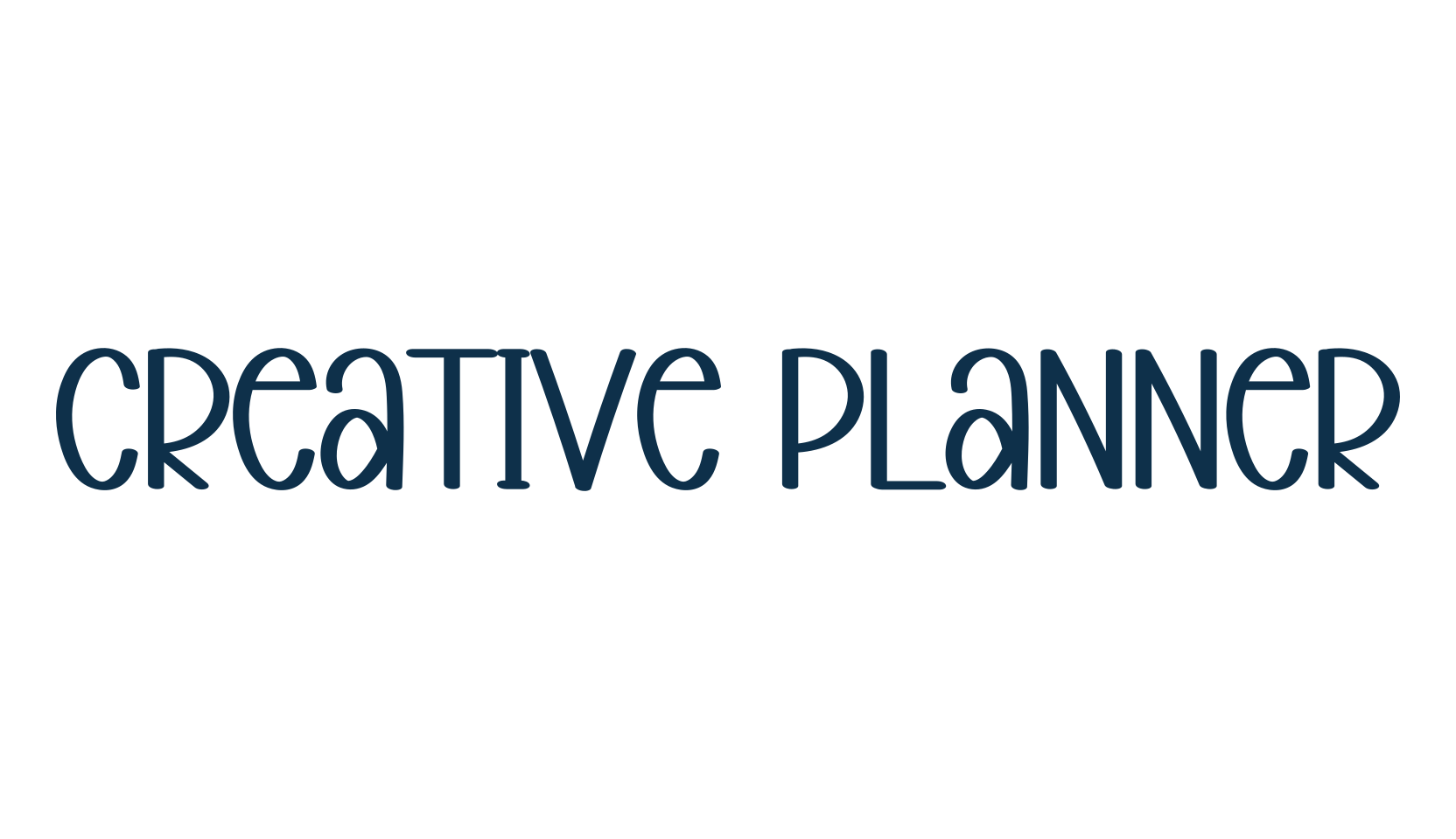 Creative Planner, handwriting font preview