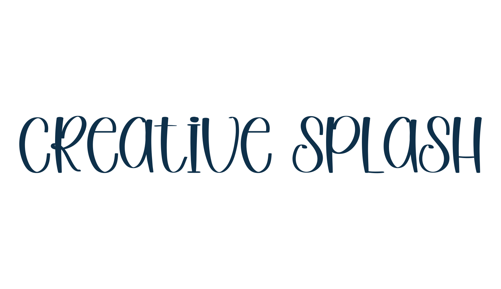 Creative Splash, handwriting font preview