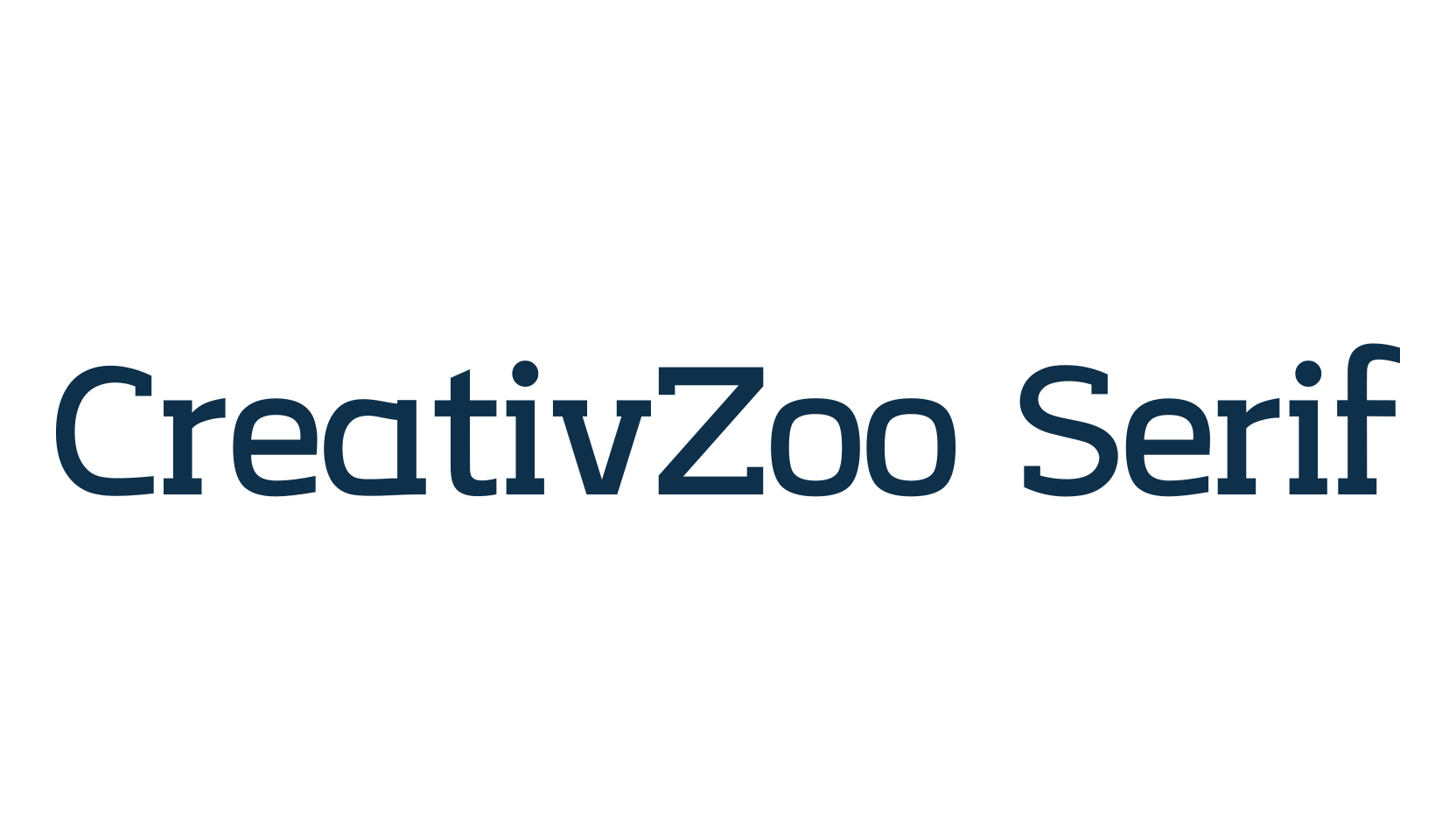 CreativZoo Serif, serif font preview