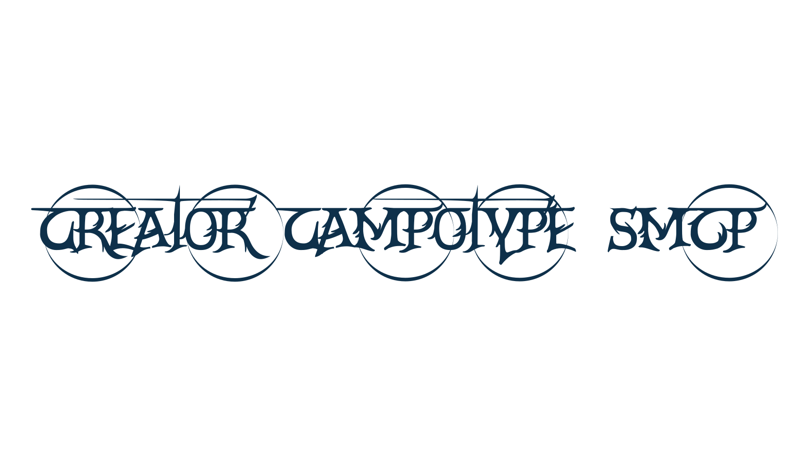 Creator Campotype Smcp, modern font preview