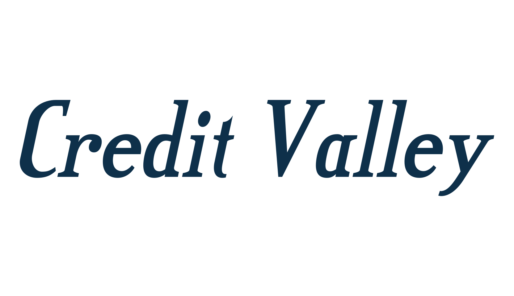 Credit Valley, serif font preview