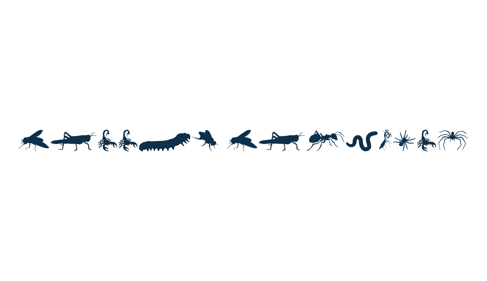 Creepy Crawlies, display market font preview
