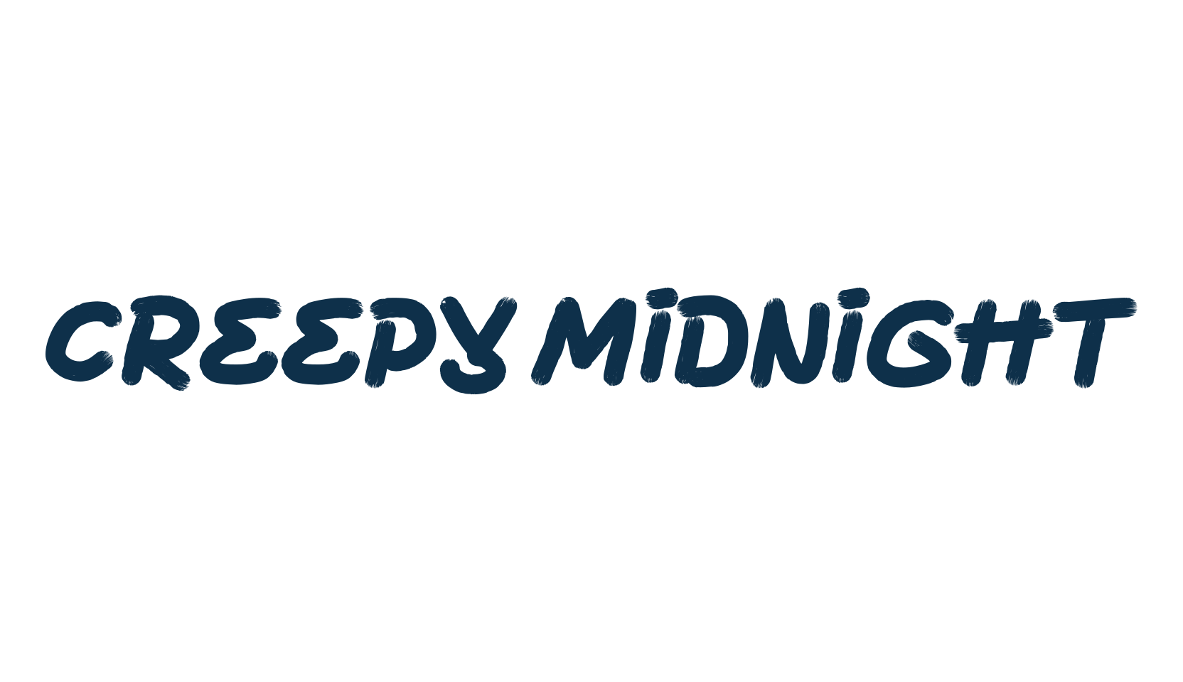 Creepy Midnight, script brush fancy decorative calligraphy font preview