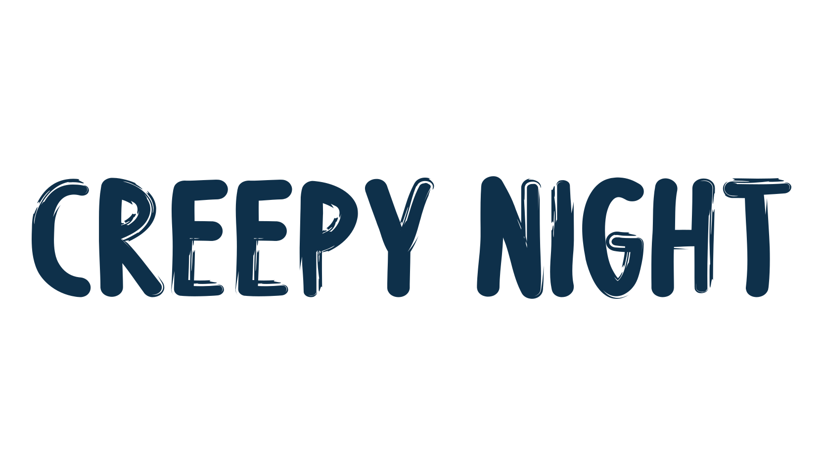 Creepy Night, fancy decorative font preview