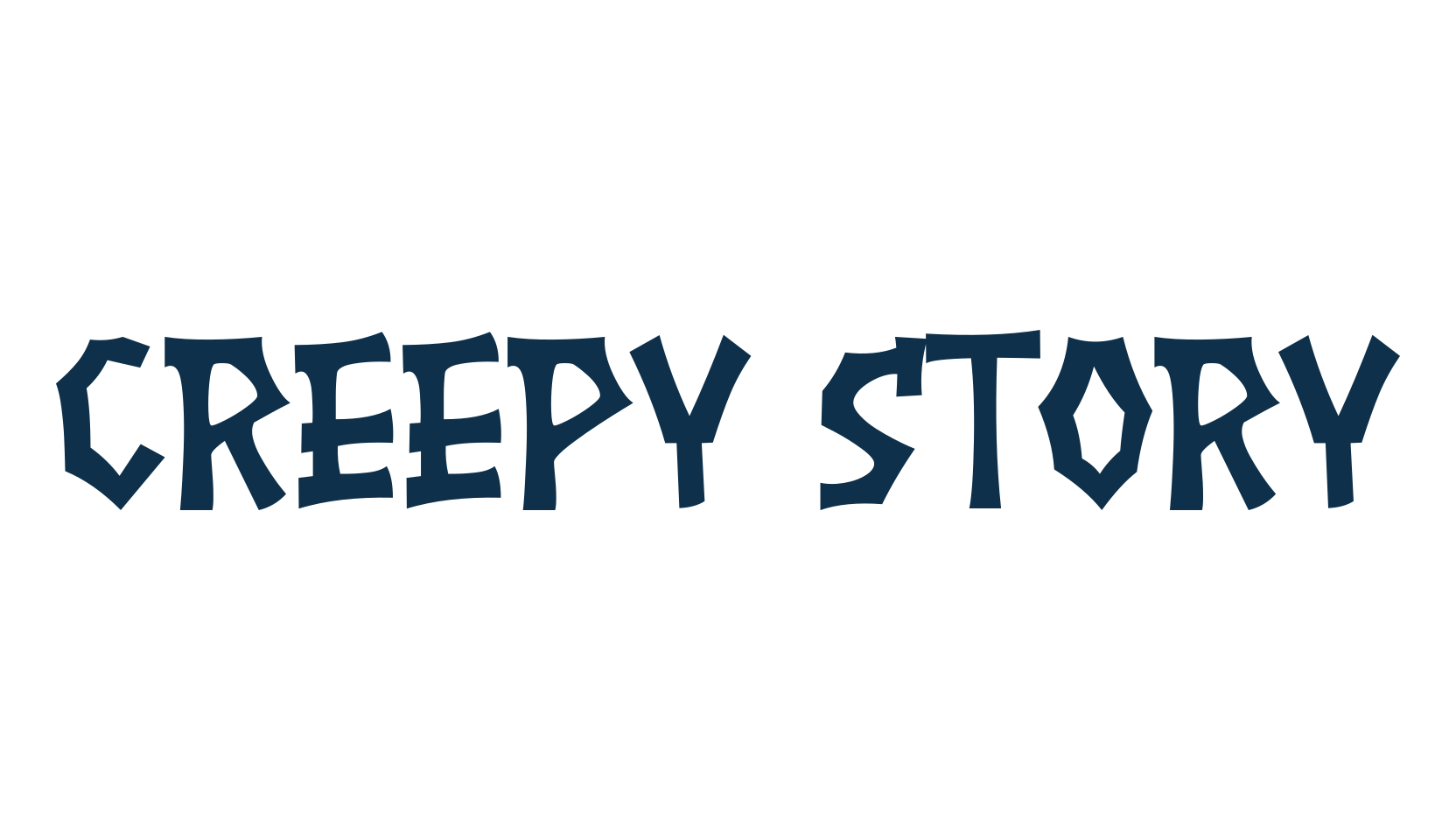 Creepy Story, fancy decorative font preview