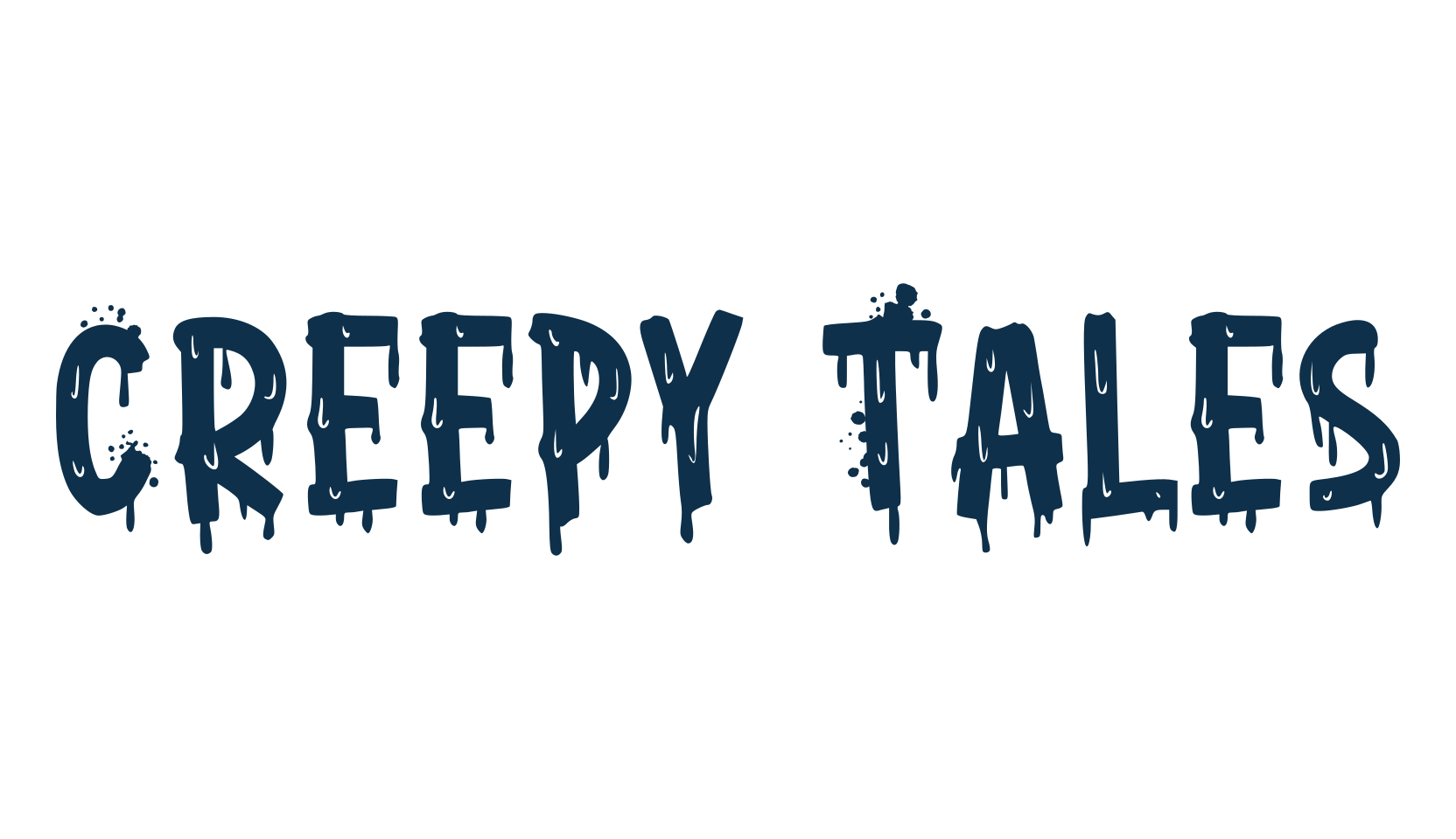 Creepy Tales, holiday halloween fancy decorative horror font preview