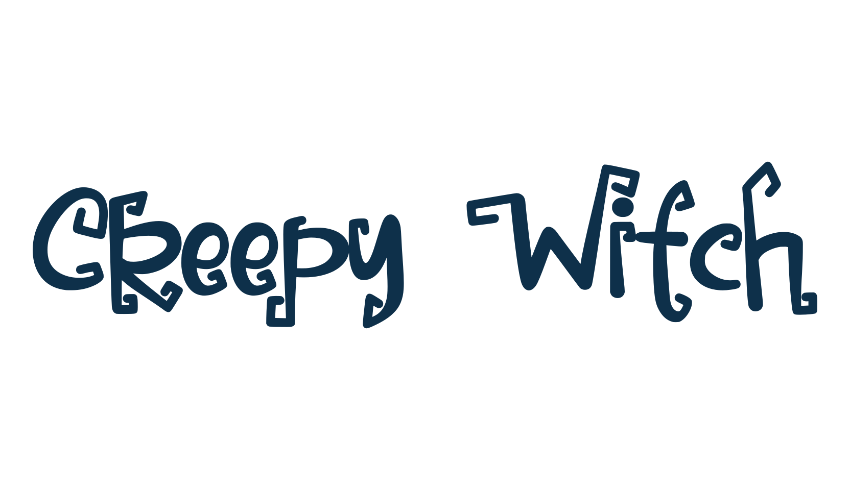 Creepy Witch, fancy decorative font preview