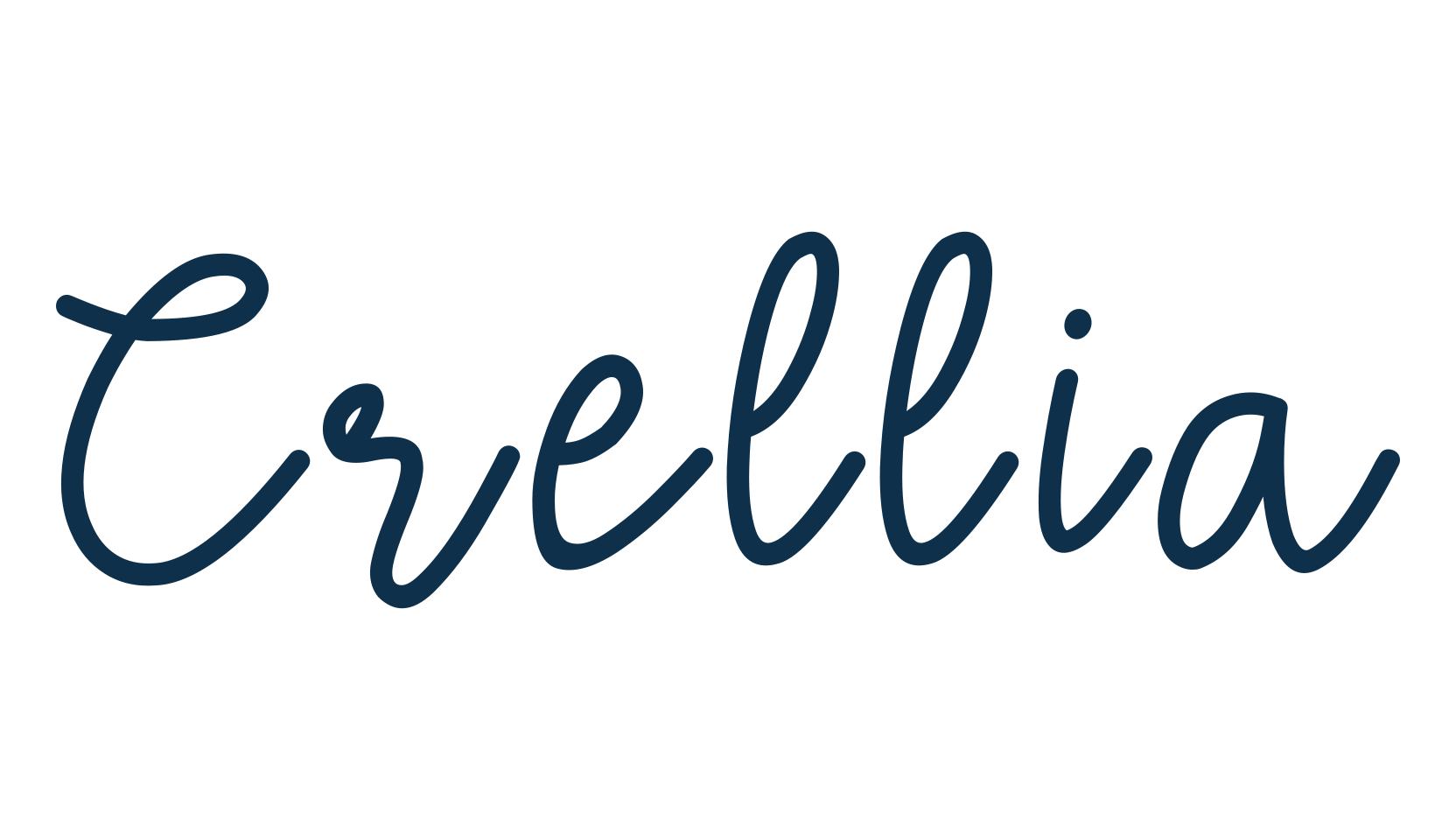 Crellia, script handwritten fancy decorative calligraphy font preview
