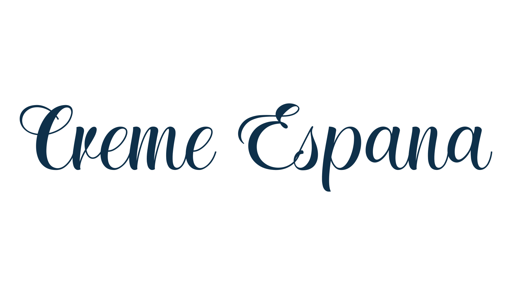 Creme Espana, script calligraphy fancy decorative font preview