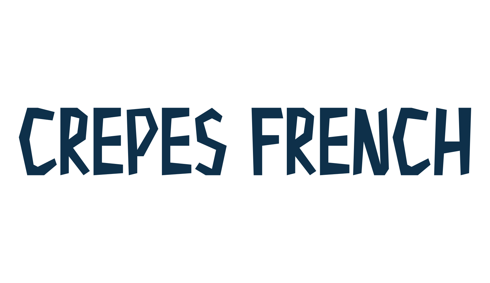 Crepes French, cartoon font preview