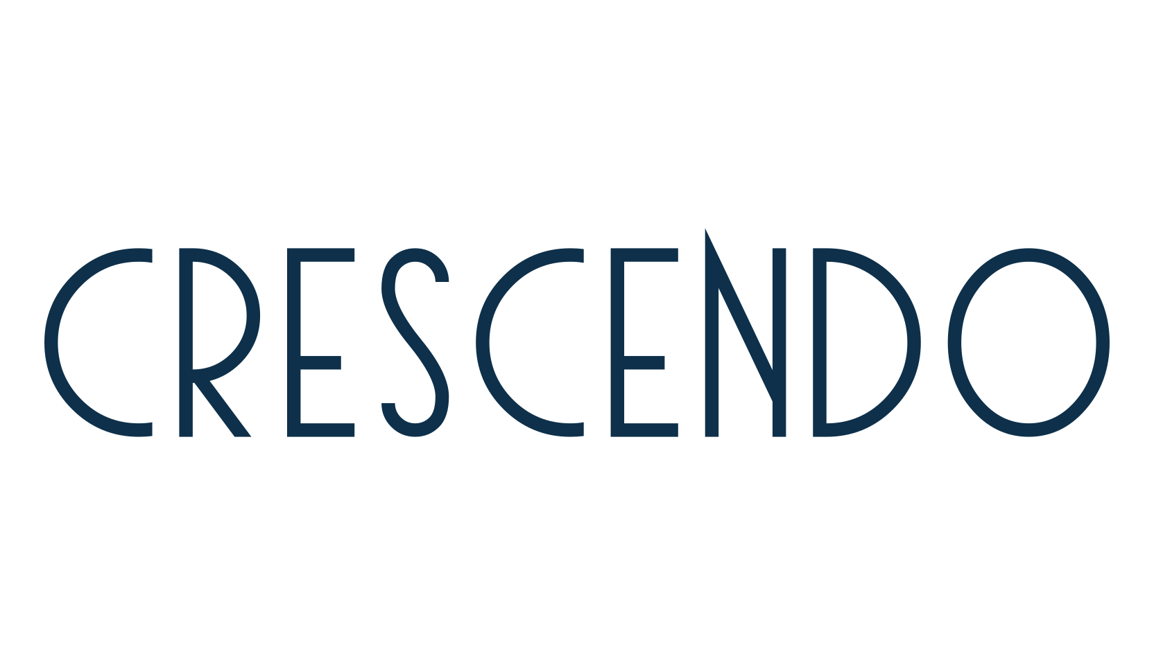 Crescendo, retro font preview