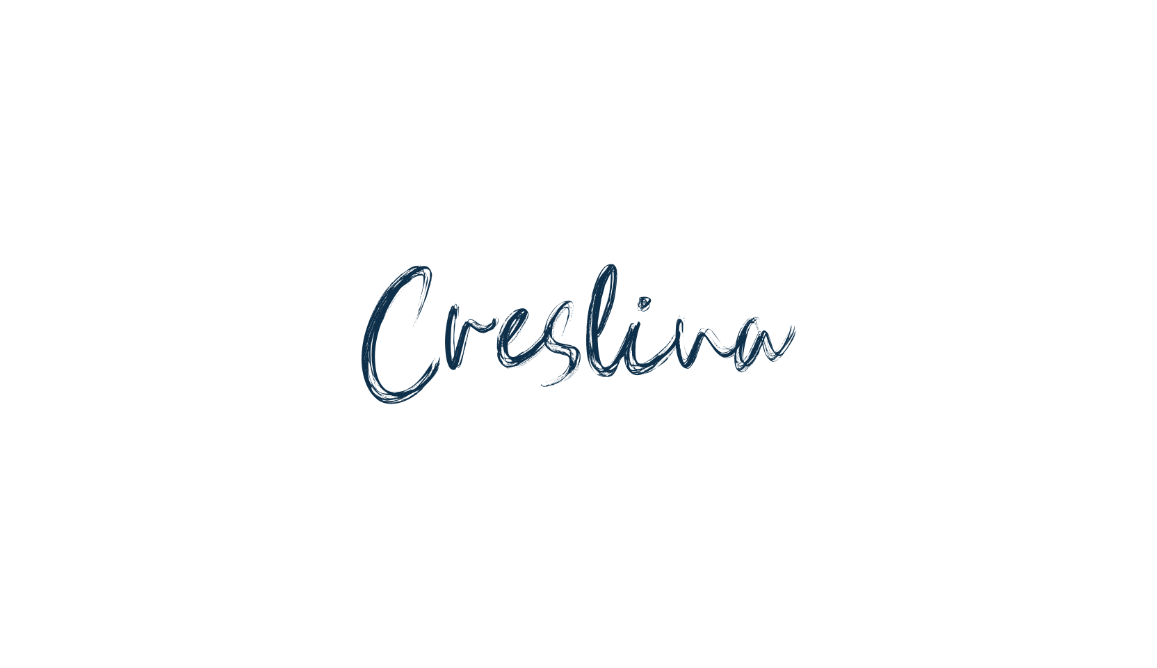 Creslina, script brush fancy decorative calligraphy font preview
