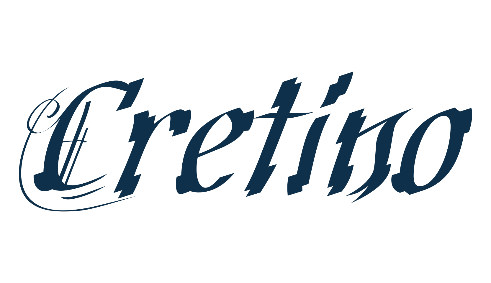 Cretino, gothic medieval font preview