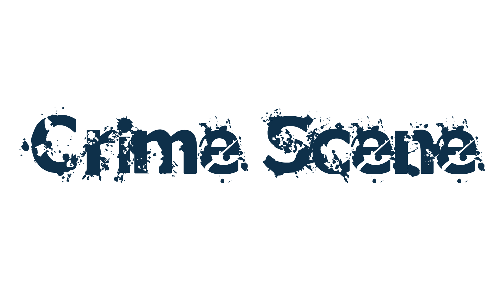 Crime Scene, fancy destroy decorative font preview