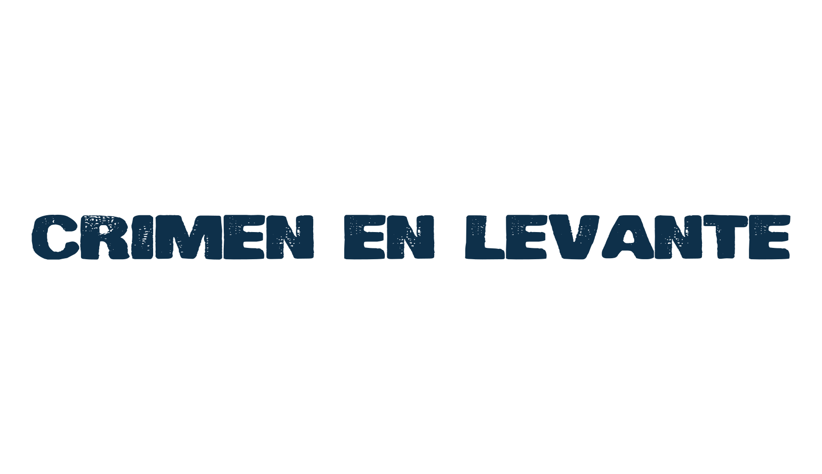 Crimen en Levante, fancy eroded decorative font preview