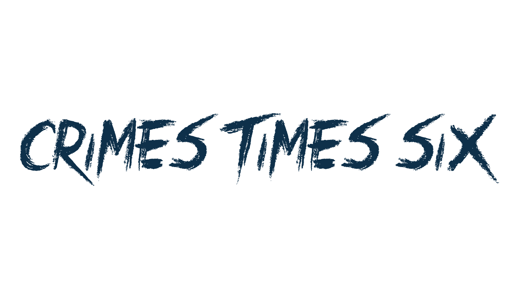 Crimes Times Six, halloween font preview
