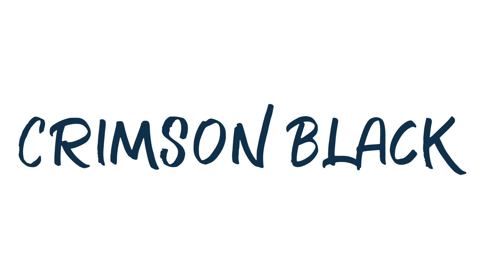 Crimson Black, brush font preview