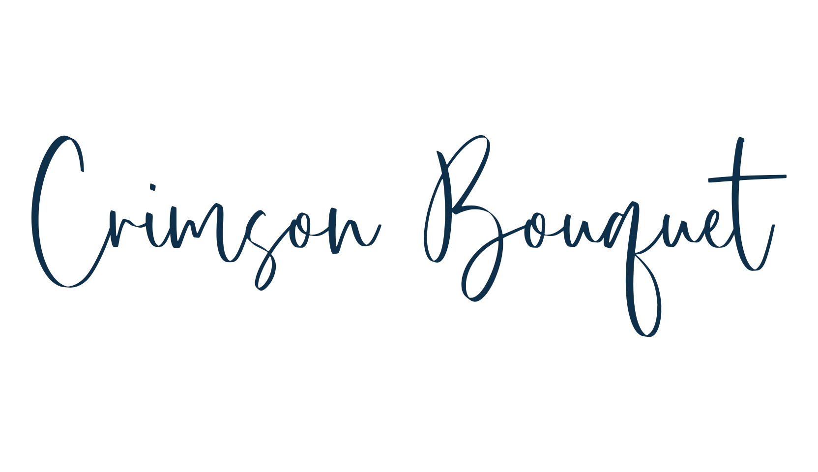 Crimson Bouquet, script handwritten fancy decorative calligraphy font preview