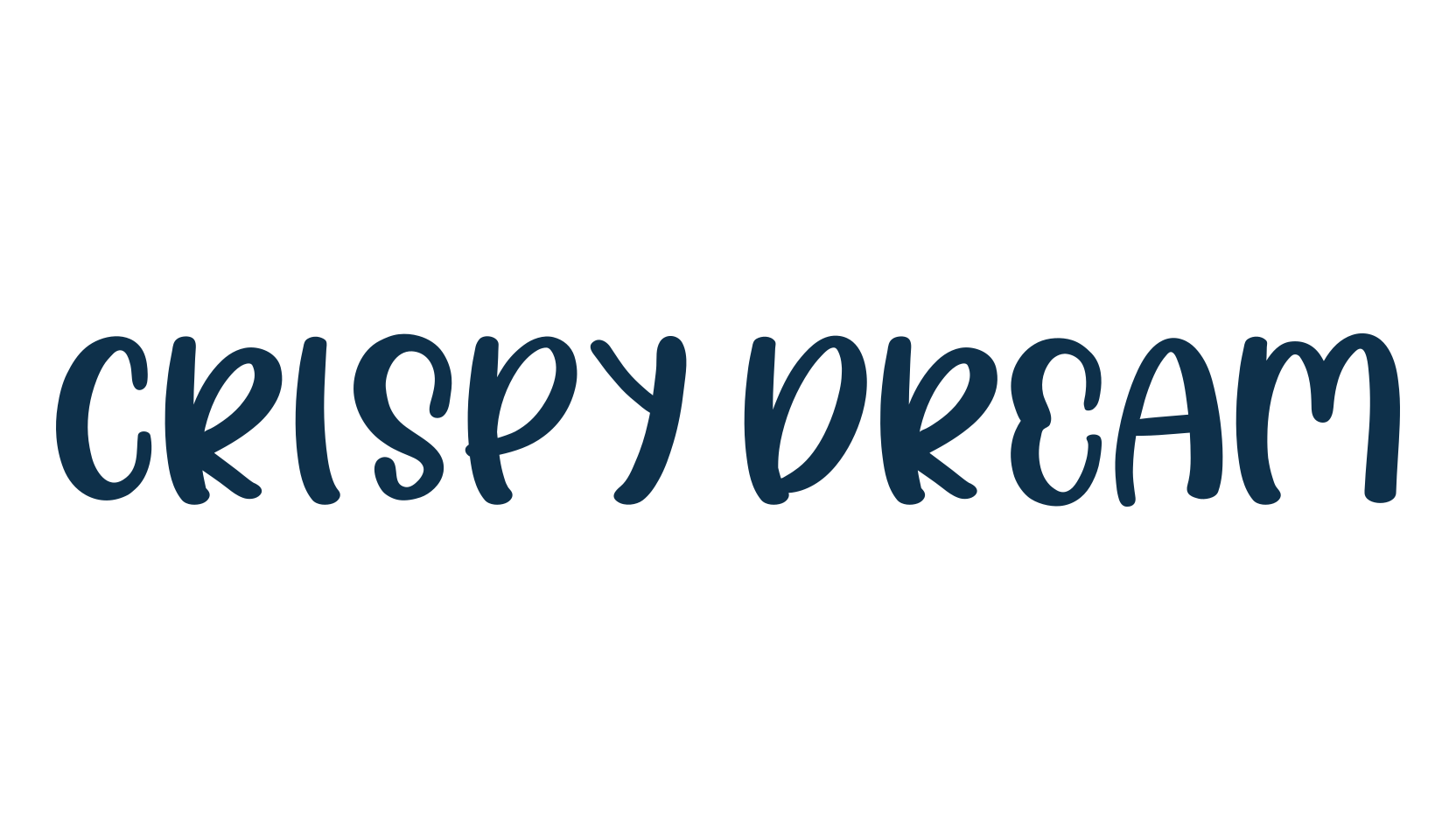 Crispy Dream, fancy cartoon decorative font preview