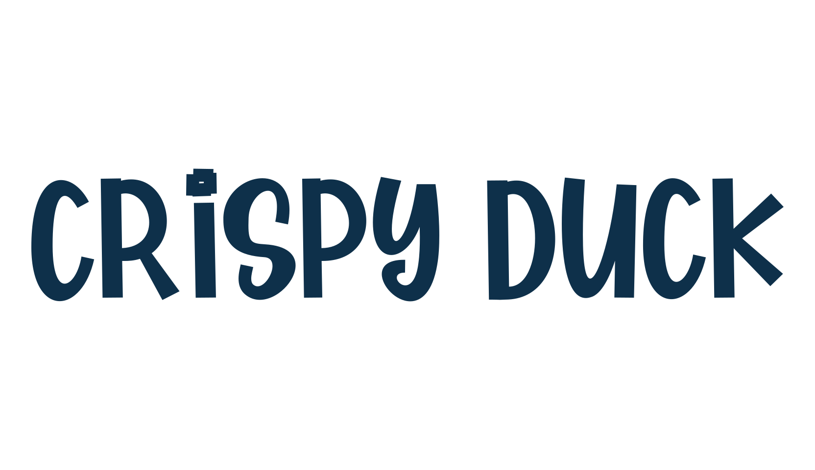 Crispy Duck, cartoon font preview