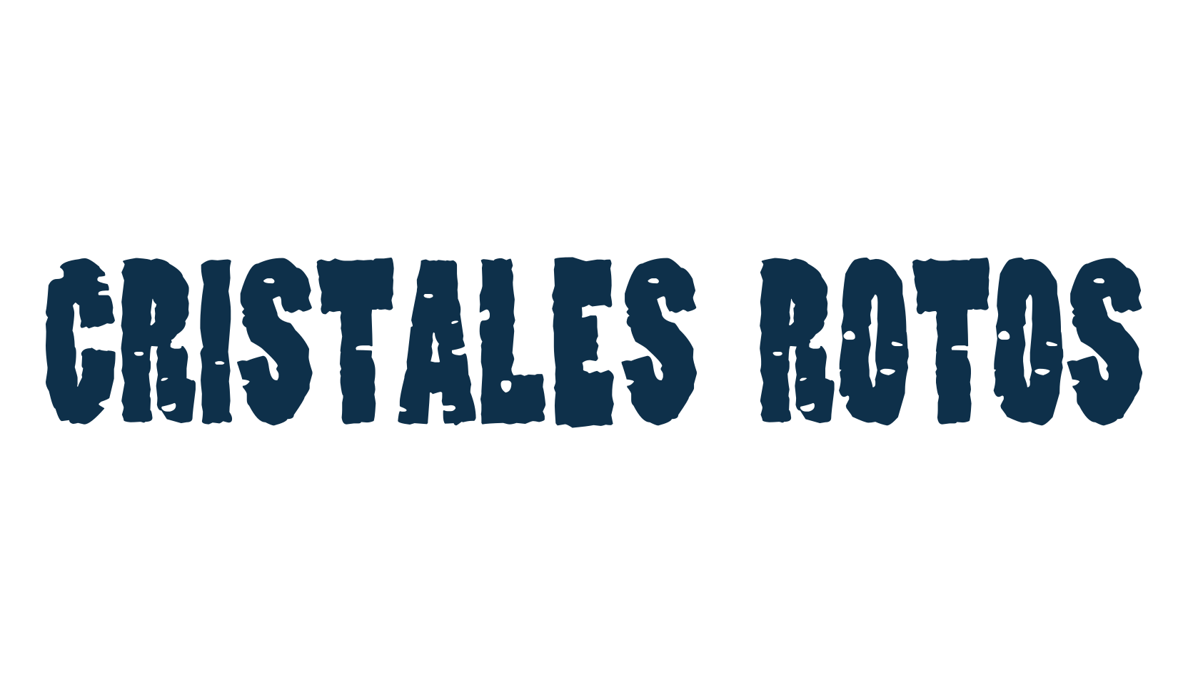 Cristales Rotos, fancy destroy decorative font preview