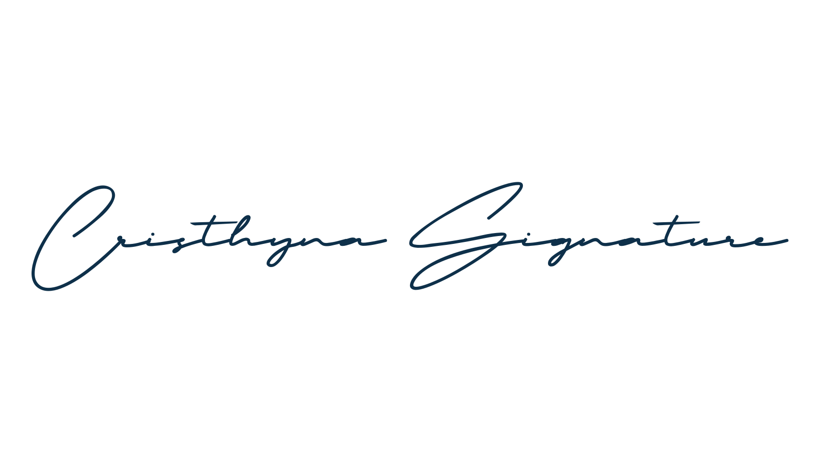 Cristhyna Signature, script handwritten fancy decorative calligraphy font preview