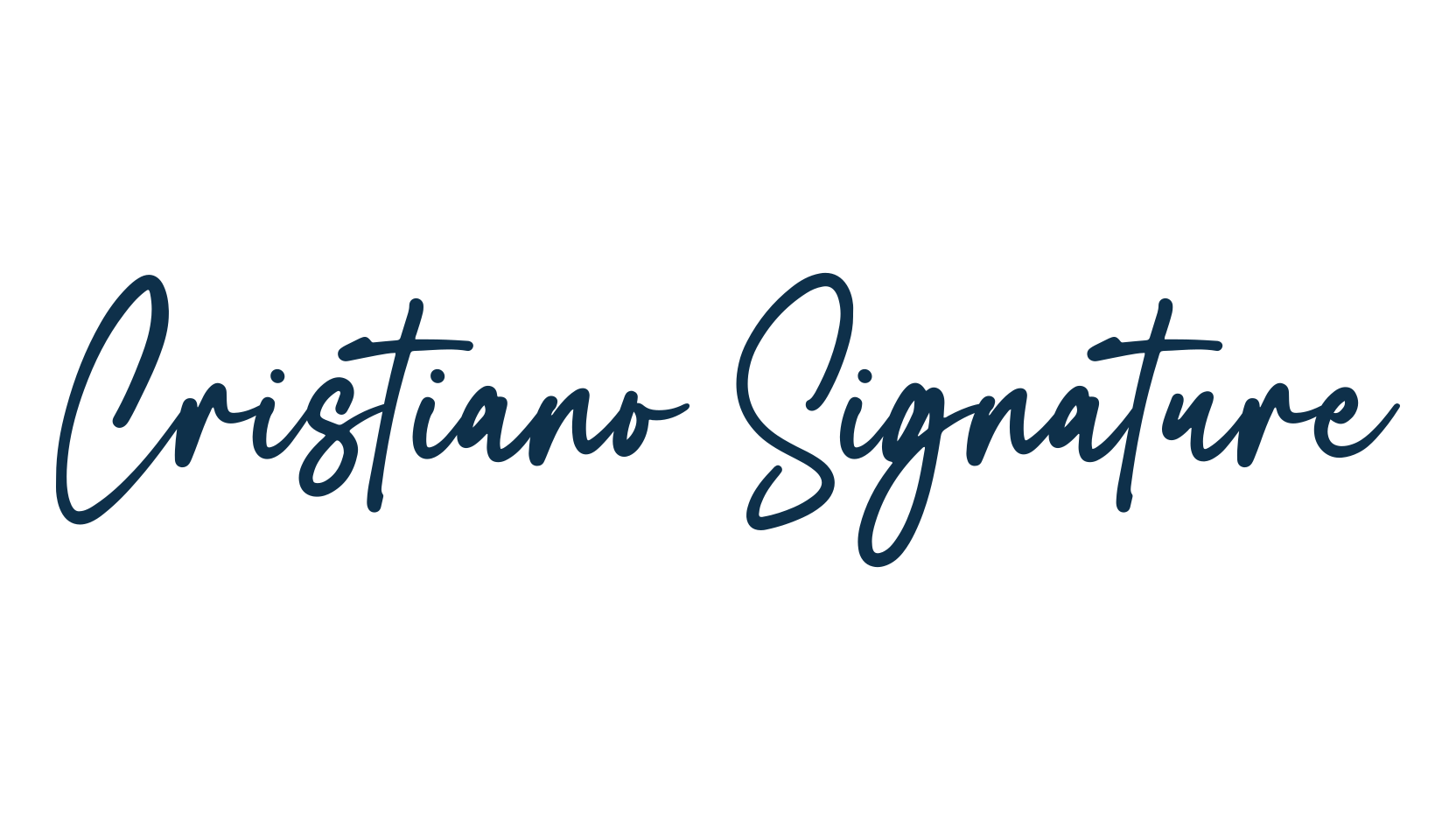 Cristiano Signature, script handwritten fancy decorative calligraphy font preview