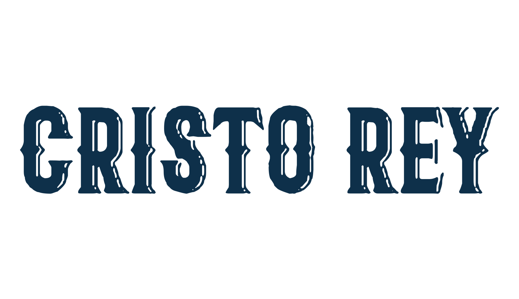 Cristo Rey, retro font preview