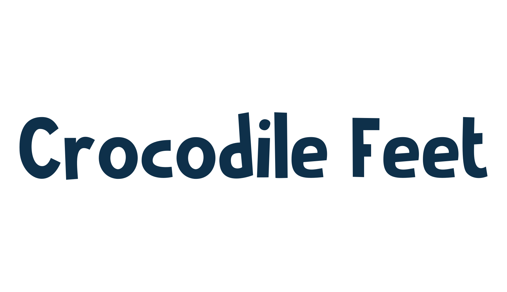 Crocodile Feet, fancy cartoon decorative font preview