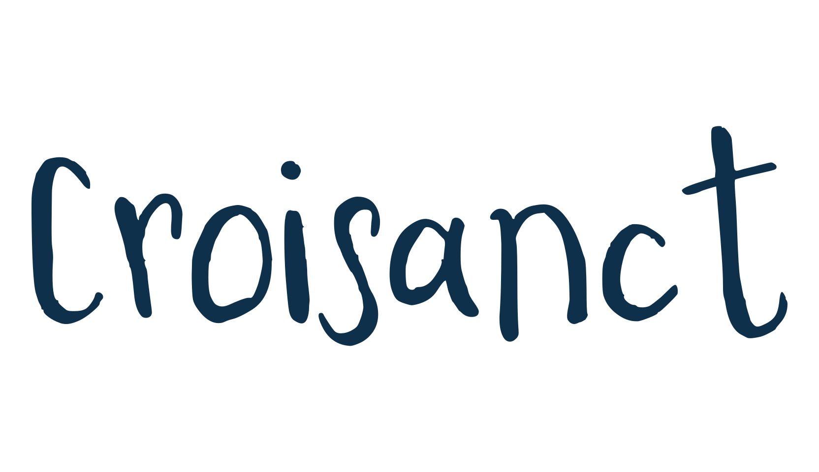 Croisanct, handwriting font preview